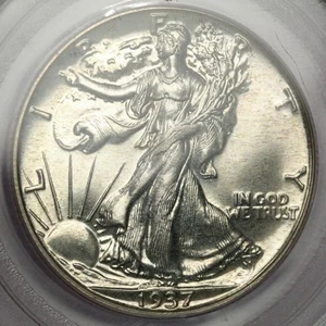 1937 50C Walking Liberty Half PCGS PF66 Flashy 67 Luster Kiss of Gold PQ Clean - Bild 1 von 4