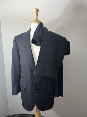 Vintage Brooks Brothers Golden Fleece Gray Brown Herringbone Suit 43R 2/3 Rolls  - Image 1 of 4