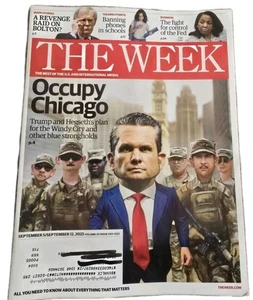 Week Magazine September 5-12 2025 Occupy Chicago Trump Hegseth Fed Fight The - Picture 1 of 2