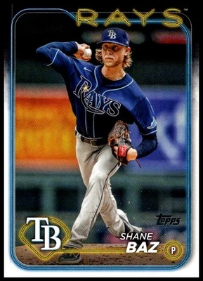 2024 Shane Baz Topps Baseball Series Two #123 Tampa Bay Rays - Image 1 of 2