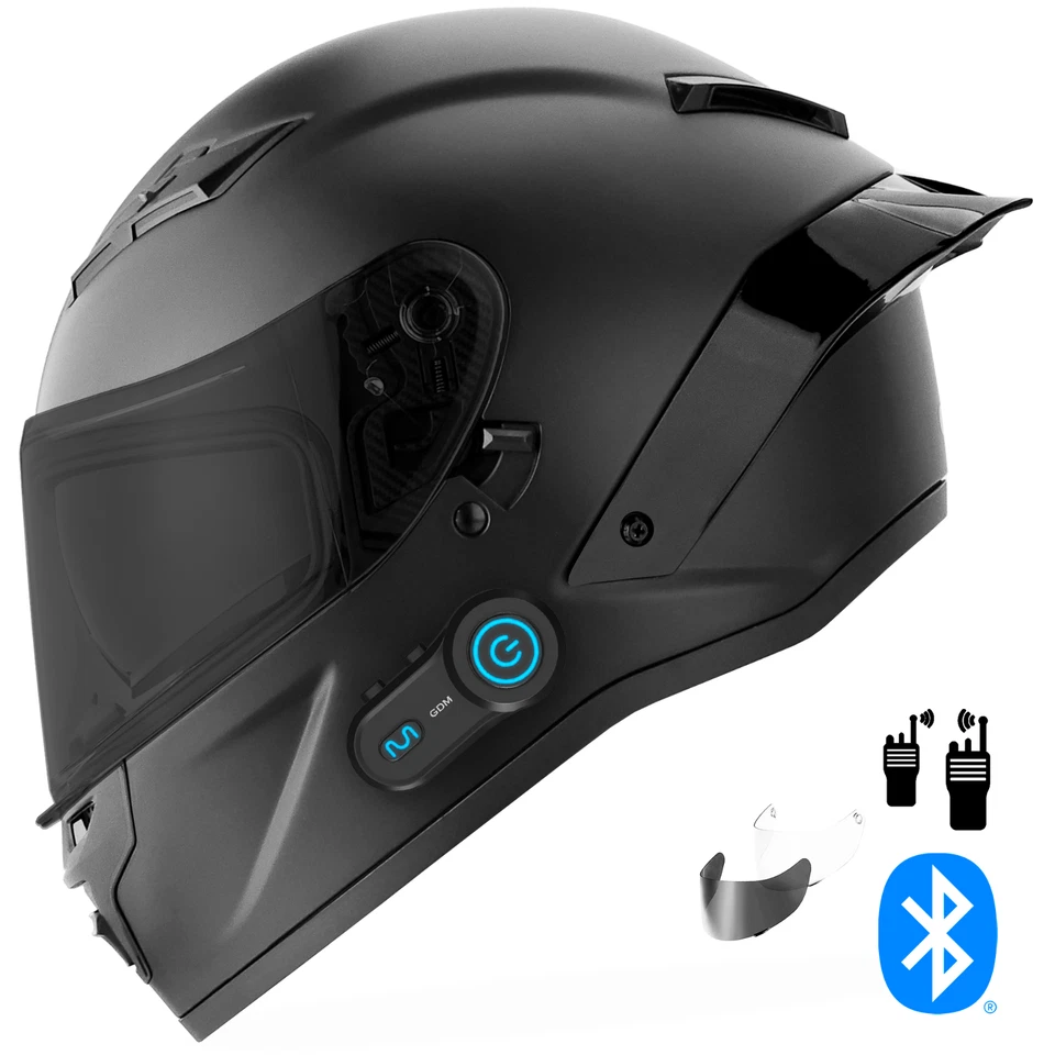 Новый GDM DEM домофон Bluetooth мотоциклетный шлем на все лицо S-M-L-XL-XXL - Изображение 1 из 4