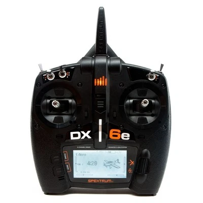 DX6e 6-Channel DSMX 2.4GHz RC Radio Transmitter Only (No Receiver) with 250 M... - Image 1 of 4