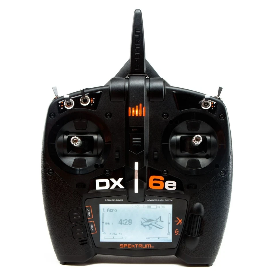 DX6e 6-Channel DSMX 2.4GHz RC Radio Transmitter Only (No Receiver) with 250 M... - Image 1 of 4
