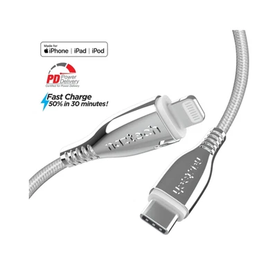 Naztech Titanium USB-C to Braided Cable 6ft - Image 1 of 4