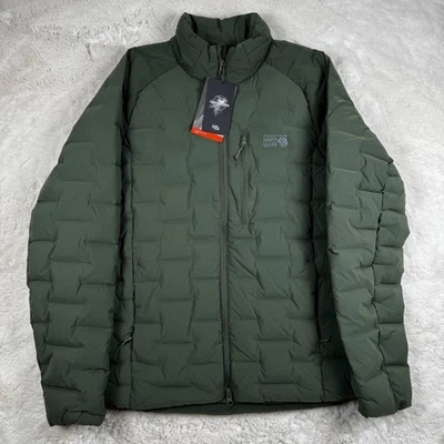 Chaqueta acolchada verde elástica Mountain Hardwear para hombre OM9931-347 talla mediana Foto 1 de 4