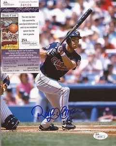 ROBERTO ALOMAR CLEVELAND INDIANS SIGNED AUTOGRAPHED 8X10 PHOTO JSA COA #J67079 - Picture 1 of 1