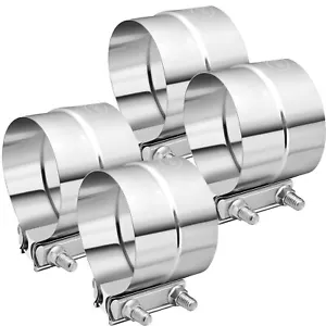 4Pack 5" inch Stainless Steel 304 Lap Joint Clamp Heavy Duty Exhaust Band Clamp - Bild 1 von 8