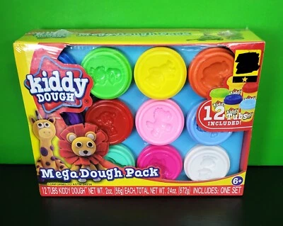 Kiddy Dough Mega Dough Pack 12 tinas selladas nuevas Foto 1 de 2