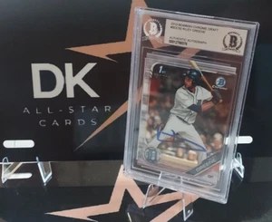 RILEY GREENE AUTO 2019 Bowman CHROME 1ST RC Rookie BECKETT AUTHENTIC AUTOGRAPH - Picture 1 of 5