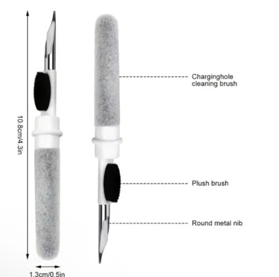 Kit Limpiador para Auriculares AirPods Estuche para Pluma Cepillo Herramienta Foto 1 de 4