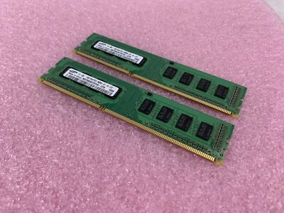Lot( 2 ) 1GB Samsung M378B2873FHS-CF8 1Rx8 PC3-8500U Desktop RAM Memory - Image 1 of 4