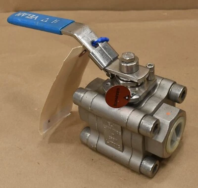 Velan T1813-SSEZ Mod A, 1" Stainless Steel Ball Valve, 2000 WOG ,CF8M, 100 PSIG - Image 1 of 4