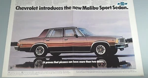 Original 1981 Chevrolet Malibu Sport Sedan 2-Page Magazine Ad "Pazzazz" - Picture 1 of 1