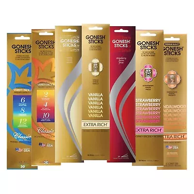 Gonesh Incense Sticks Multiple Scents ( 20 Sticks Per Pack ) Fast Shipping! - Image 1 of 4