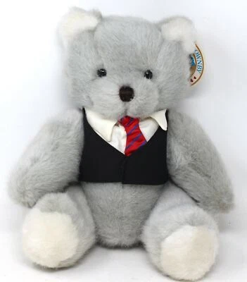 Dakin 1991 Jim Ownby Memorial Teddy Bear Plush  Tie & Vest Retired - Image 1 of 4