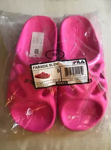 Rare - Fila women’s Pink Farside Slide Sandals Size 9 - NWT - Picture 1 of 6