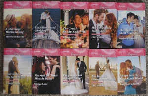 Lot of 10 Harlequin Larger Print Contemporary Romance Novels 2016-2017 Paperback - Picture 1 of 9