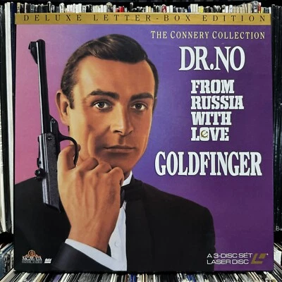 JAMES BOND 007 - THE CONNERY COLLECTION LASERDISC BOX SET - DR. NO + GOLDFINGER - Image 1 of 4