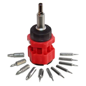 Case(12) 12-in-1 Pocket Driver / Ratcheting Multi Tip Screwdriver PD12-1 PD121 - Picture 1 of 2