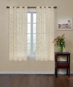 New 2 Piece Window Curtain Set - 5 feet - Picture 1 of 4
