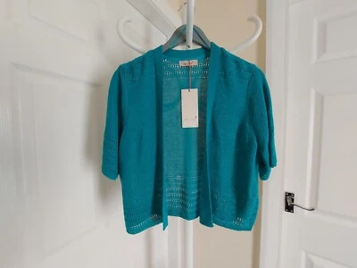 Cardigan Vest"Per Una"M&S Tangiers Turquoise Colour Size: 18 (UK)Eur 46 - Image 1 of 4