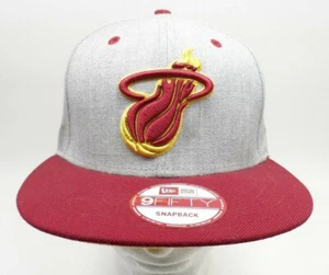 NBA Miami Heat Sombrero New Era 9FIFTY Madera Dura Clásicos Snapback Sombrero 3X Campeones - Imagen 1 de 12