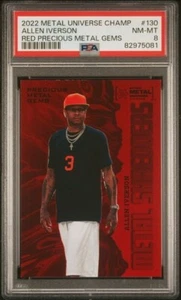 2022 Metal Universe ALLEN IVERSON Red PMG /100 - Picture 1 of 2