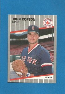 John Dopson 1989 Fleer Update MLB Baseball #U-8 (MINT) Boston Red Sox