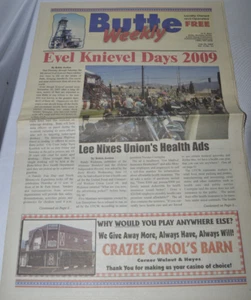 Vintage Butte Weekly Newspaper Evel Knievel Days July 2009 - Picture 1 of 1