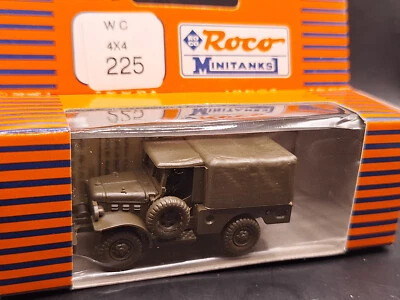 ROCO 225 Minitanks H0 1:87 veicolo militare 4x4 WC Dodge 3/4t 4x4 camion - Immagine 1 di 2