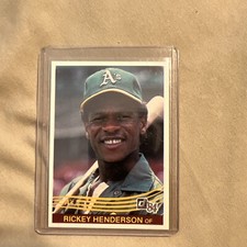RICKEY HENDERSON OAKLAND A'S 1984 DONRUSS #54 REAL NICE VINTAGE CARD HOF YANKEES