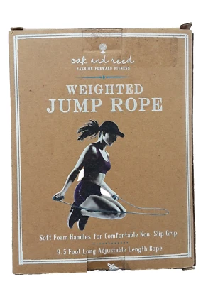 Roble y caña DB20538 / DB2-0538 / DB2-0538 cuerda de salto ponderada 9,5 pies de largo Foto 1 de 4