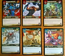 World of Warcraft Dark Portal Oversize trading cards part-set nos 5 7 8 12 13 16