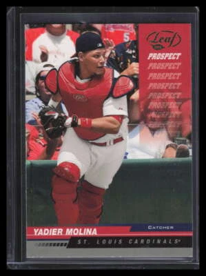 2005 Leaf Green 250 Yadier Molina PROS Prospect - Image 1 of 2