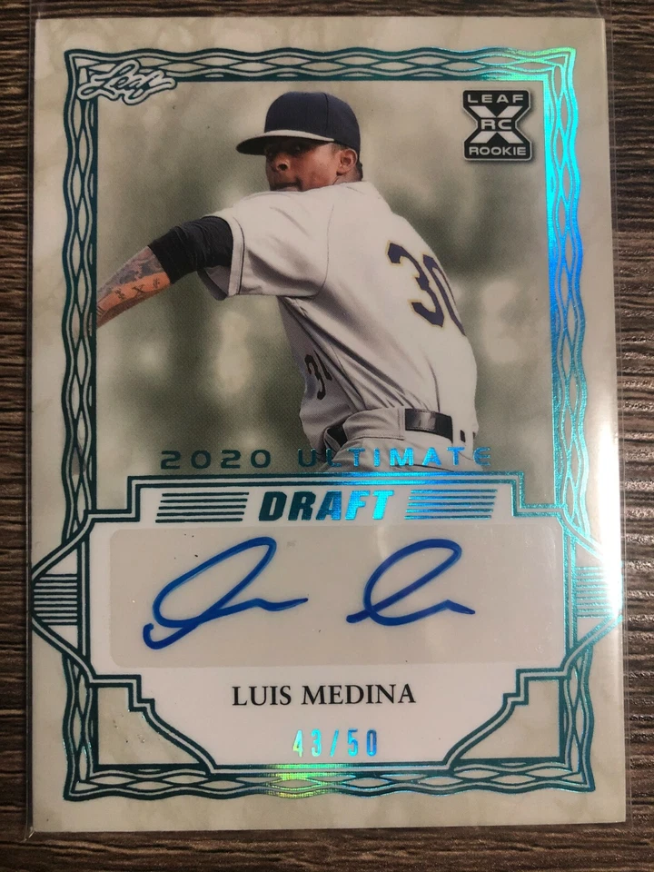LUIS MEDINA 2020 Leaf Ultimate Draft Autograph Platinum Spectrum #43/50 - Image 1 of 1