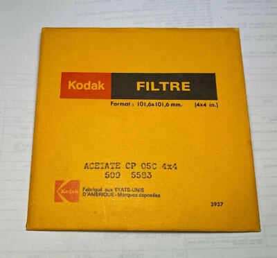 KODAK Color Correction Acetate FILTER NO. CP05C CC05C 4" 100mm Square Unopened - Image 1 of 2