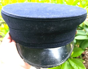 Vintage London Fire Department Hat All Wool Cravenette Head Master Wentworth - Picture 1 of 4