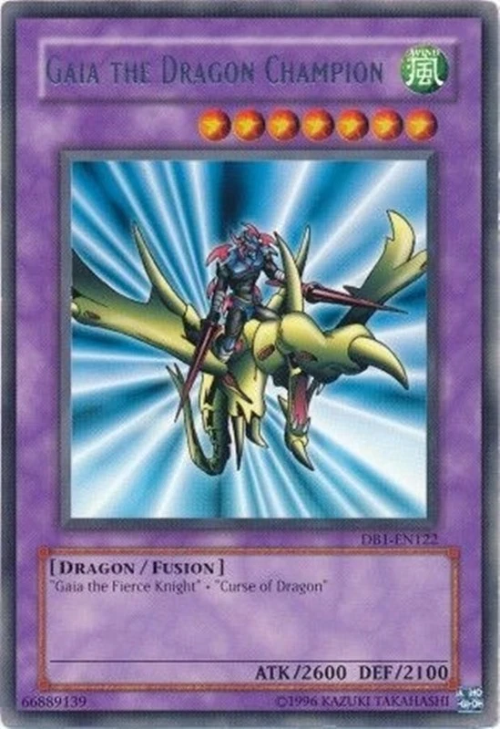 Gaia the Dragon Champion DB1-EN122 Rare Mint Dark Beginning 1 YuGiOh - Image 1 of 1