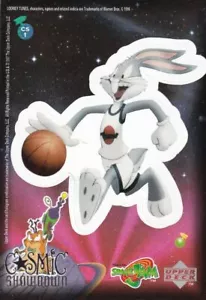 Space Jam series 2 1997 Cosmic Showdown Stick-Ons Card CS1 Bugs Bunny - Picture 1 of 2