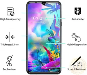For LG V60 ThinQ 5G UW HD-Clear Tempered Glass Film Screen Protector - Foto 1 di 6