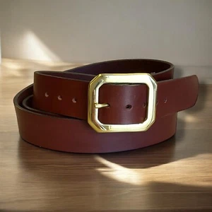 Handgefertigter Vollnarbenledergürtel, wählen Sie aus 4 Farben und 2 Schnallenfarben - Bild 1 von 6