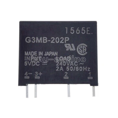 5pcs G3MB-202P DC-AC PCB SSR In 5V DC Out 240V AC 2A Solid State Relay Module - Bild 1 von 3