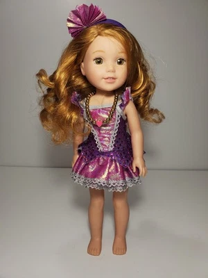 American Girl Wellie Wishers Willa 14,5 pulgadas muñeca Showtime traje de ballet collar Foto 1 de 4