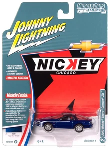 Johnny Lightning Muscle Cars Nickey 2002 Chevy Camaro ZL1 Metallic Blue 1/64 - Picture 1 of 2