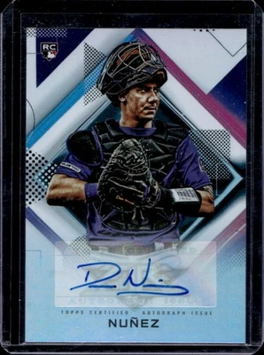 2020 Topps Fire Dom Nunez Auto RC Rookie #FA-DN Rockies - Image 1 of 2