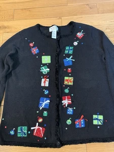 VTG TIARA INTERNATIONAL CHRISTMAS COLLECTION CARDI HOLIDAY CHRISTMAS WORSHIP XL - Picture 1 of 15