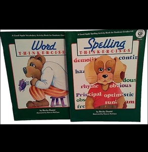 Homeschool Workbook Lot Grade 4 to 8 Spelling Reading Resource Thinkercises - Picture 1 of 10
