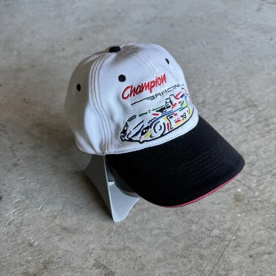 Gorra blanca Champion Racing Audi R8 Le Mans 24 horas ajuste flexible vintage años 2000 Foto 1 de 4