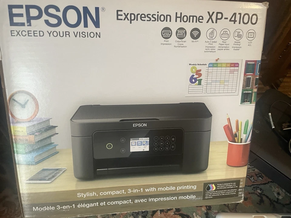 Impresora de inyección de tinta inalámbrica todo en uno Epson Expression Home XP-4100 Foto 1 de 1