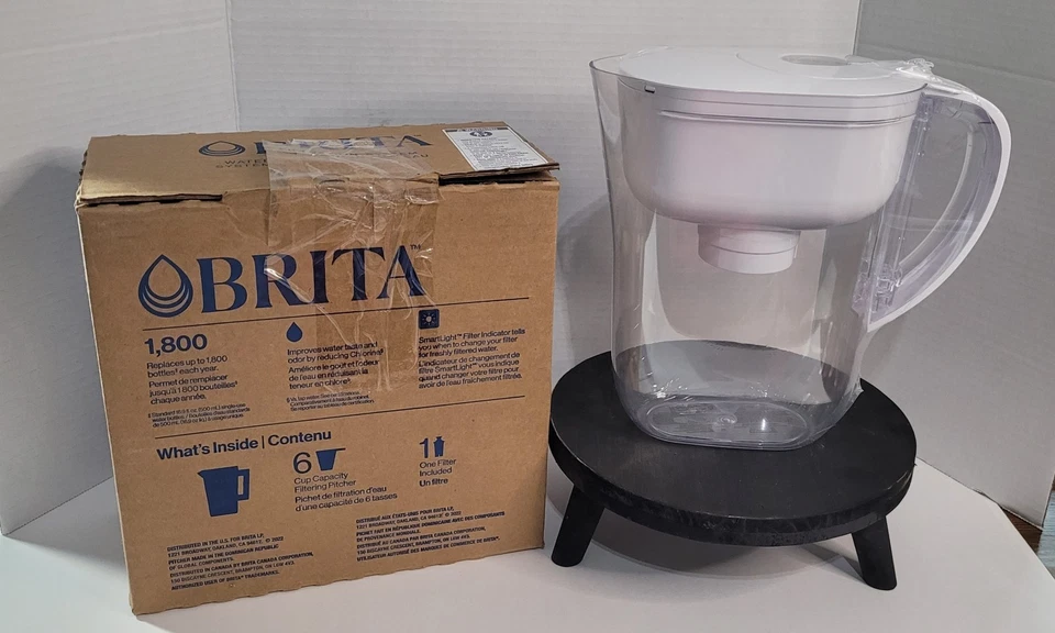 New Open box - Brita Metro 6 Cup  Pitcher  Bright White - Image 1 of 4
